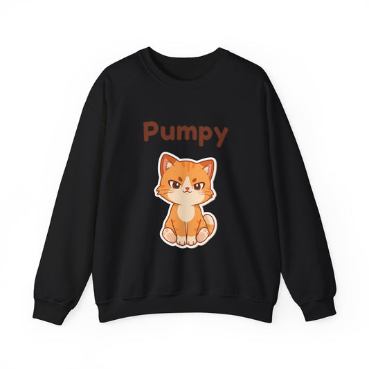 Pumpy Cute Orange Kitten Crewneck Sweatshirt